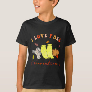 T-shirt I Love Fall Prevention Chaussettes Thanksgiving Au