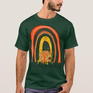 T-shirt I Love Fall Rainbow Citrouilles La plupart de bell
