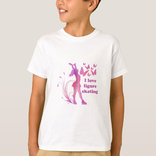 T-shirt I Love Figure Patinage (Devant)