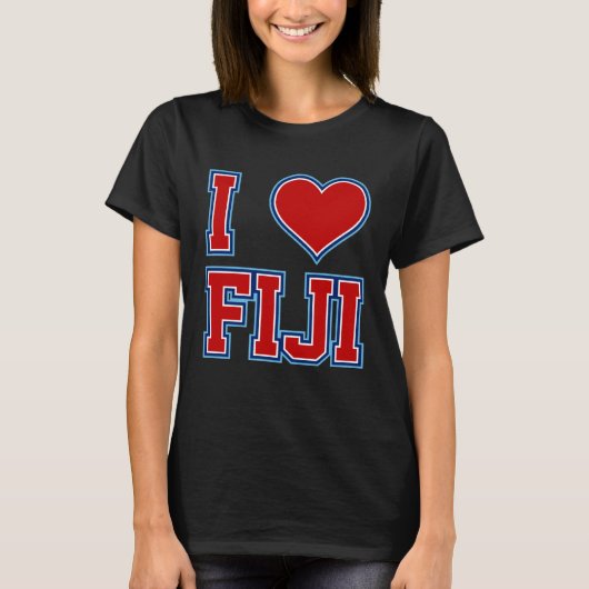 T-shirt I Love Fiji (Devant)