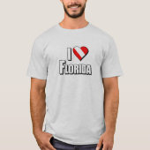 T-shirt I Love Florida Diving (Devant)