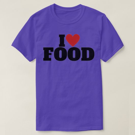 T-shirt I Love Food (2) (Design devant)