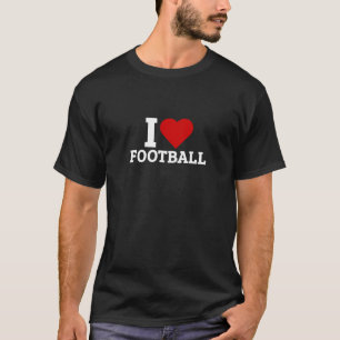 T-shirt I Love Football - Amateur de football