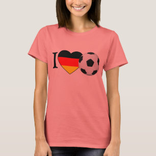 T-shirt I Love football en Allemagne