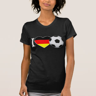 T-shirt I Love football en Allemagne