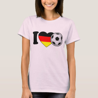 T-shirt "I Love Football" Tee-shirt féminin Allemagne Germ
