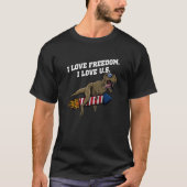 T-shirt I Love Freedom I Love US Patriotic American Patrio (Devant)