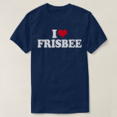T-shirt I Love Frisbee Disc Golf (Design devant)