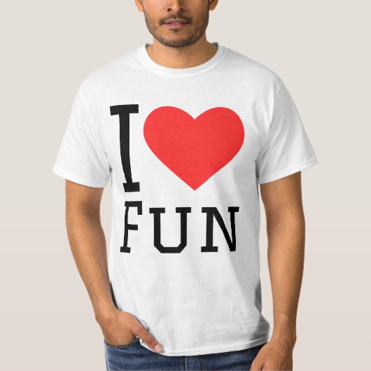 T-shirt I love fun (Devant)