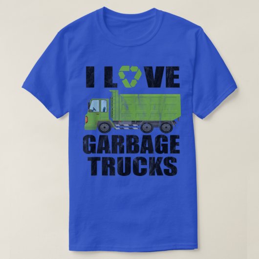 T-shirt I Love Garbage Trucks 986 (Design devant)