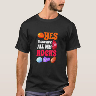 T-shirt I Love Gemstones Semi Precious Stones Crystals A