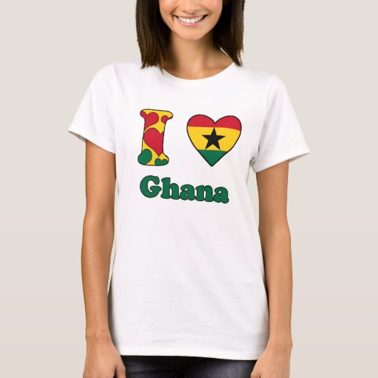 T-shirt I love Ghana (Devant)
