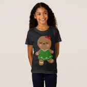 T-Shirt I Love Gingerbread Cookies Filles Noël ' Vacances (Devant entier)
