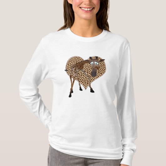 T-shirt I Love Giraffes (Devant)