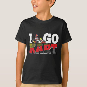 T-shirt I Love Go Kart Racing Sports Race Car