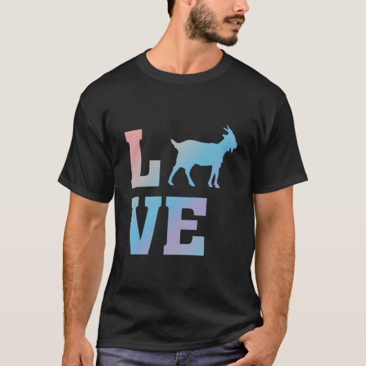 T-shirt I Love Goats Goat Animal (Devant)