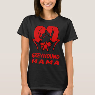 T-shirt I Love Greyhound Mama Fête des mères Galgo Whippet