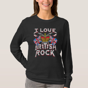 T-shirt I Love Guitar Rock Music Plus Size