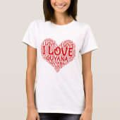 T-shirt I Love Guyana Souvenir (Devant)
