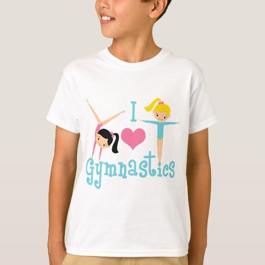 T-shirt I Love Gymnastique (Devant)