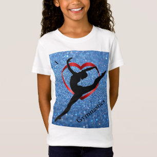 T-Shirt I Love Gymnastique Heart Tee