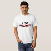 T-shirt I Love Halloween (BAT) (Devant entier)