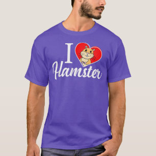 T-shirt I Love Hamster D001-0094A