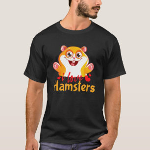T-shirt I Love Hamsters Costume animal Hamster