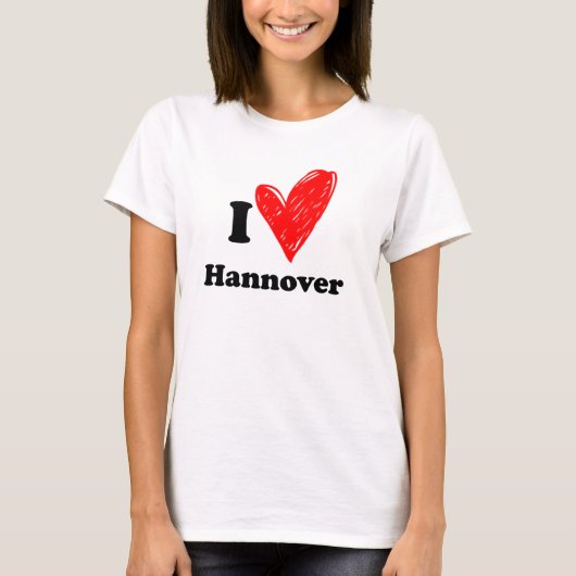T-shirt I Love Hanovre (Devant)