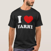 T-shirt I Love Harry I Heart Harry Funny Harry T Shirt (Devant)