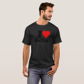 T-SHIRT I LOVE HEART BELLA (Devant entier)
