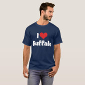 T-shirt I Love Heart Buffalo (Devant entier)