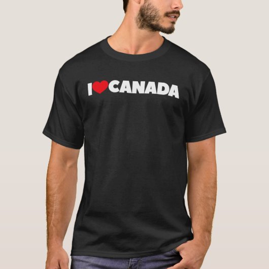 T-shirt I Love Heart Canada (Devant)