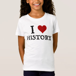 T-Shirt I Love (Heart) History