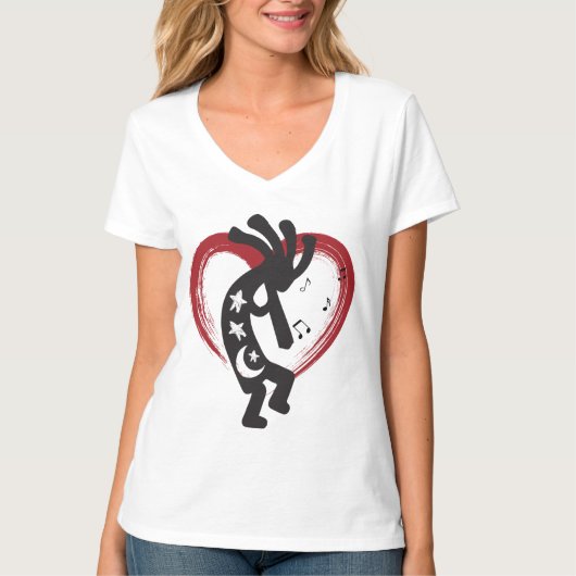 T-shirt I Love Heart Kokopelli (Devant)