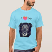 T-shirt I Love Heart My Labrador Retriever (Devant)