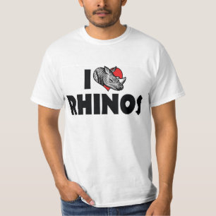 T-shirt I Love Heart Rhinos - Rhinoceros Lover