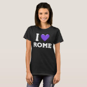 T-shirt I Love Heart Rome Italie (Devant entier)