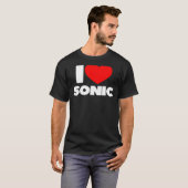 T-shirt I Love Heart Sonic (Devant entier)