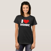 T-shirt I Love Heart Sonic (Devant entier)