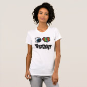 T-shirt I Love (Heart) Warthogs (Devant entier)