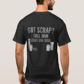 T-shirt I Love Heavy Metal Scrapper Publicité Chemise (Dos)