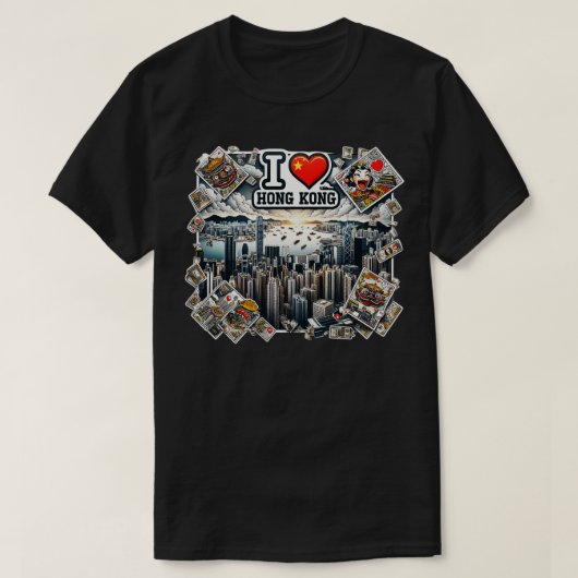 T-shirt I Love Hong Kong 2 (Design devant)