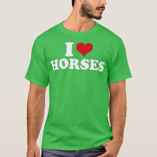 T-shirt I Love Horses Horse1