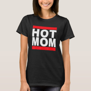 T-shirt I Love Hot Moms Retro 80s Music Love Mom Graphic