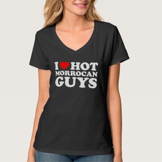 T-shirt I Love Hot Morrocan Guys (Devant)