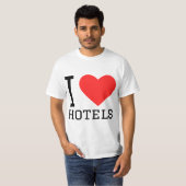 T-shirt I love hotels  (Devant entier)