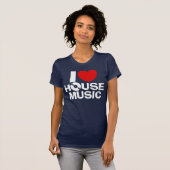 T-shirt I Love House Music (Devant entier)