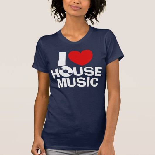 T-shirt I Love House Music (Devant)