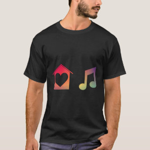 T-shirt I Love House Music Edm Techno Dance Music Festival